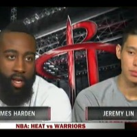 Houston100 Dallas 105 Jeremy Lin林書豪與James Harden哈登