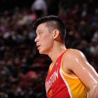 Jeremy Lin #7 of the Houston Rockets waits to resume action against the Oklahoma City Thunder